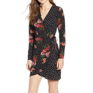 Hiatus floral wrap dress